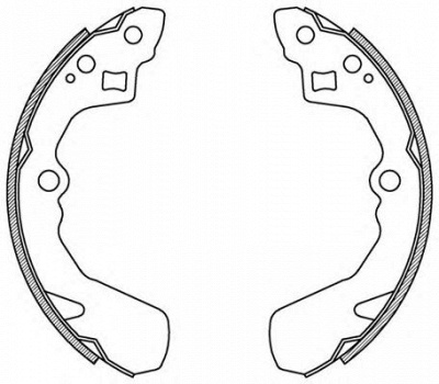 OPEN PARTS bsa214500 -  Комплект тормозных колодок